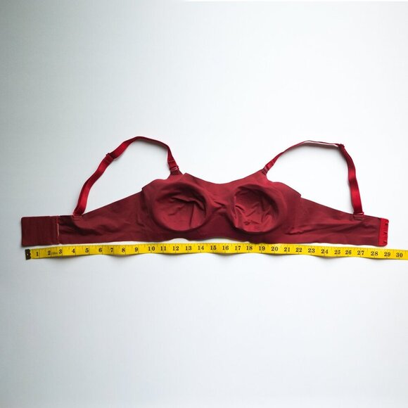 KNIX Padded Evolution Bra Wide Strap True Red Crimson - Size 1 - Picture 6 of 7